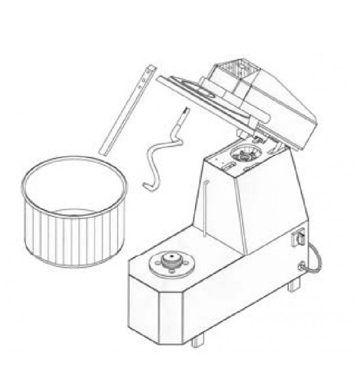 Igf Fornitalia Pl Mixer Multifinzione Impastatrice A Spirale